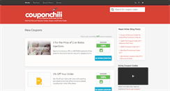 Desktop Screenshot of couponchili.com